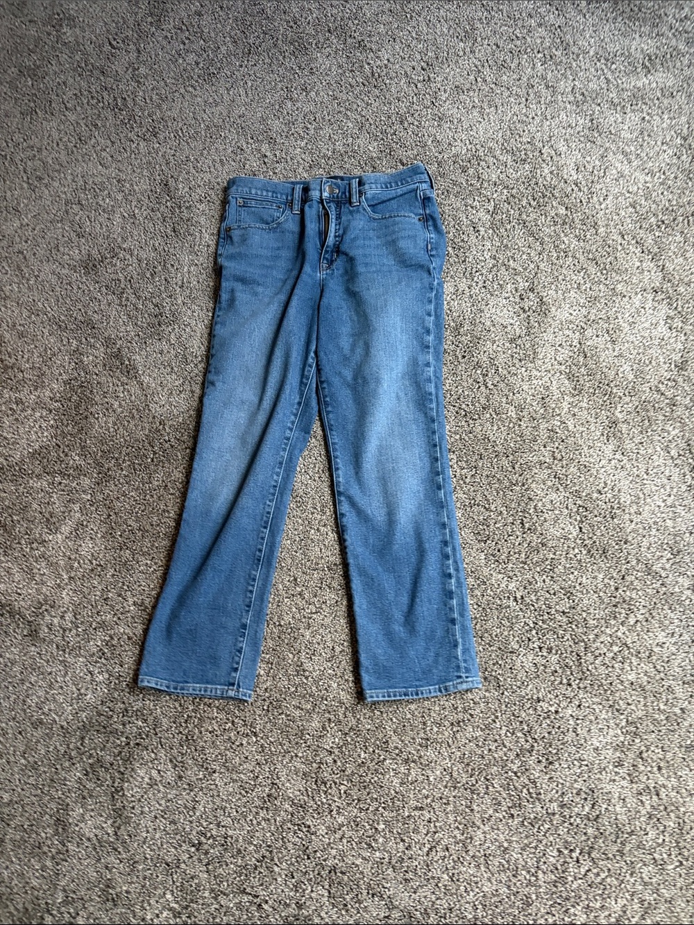 J. Crew Men's Straight-Leg Denim Jeans - Medium Blue